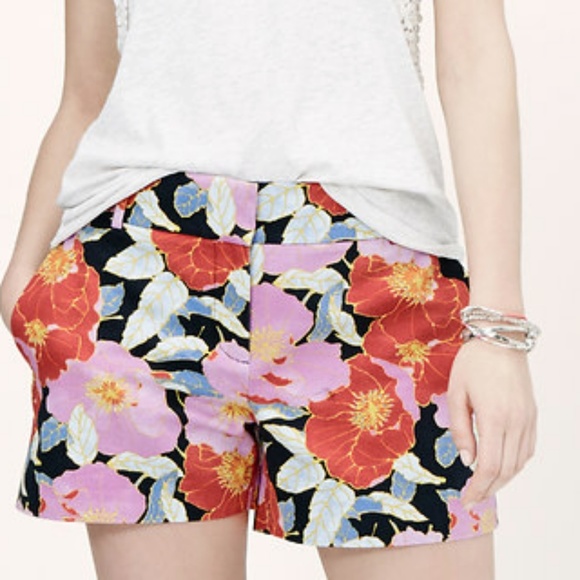 loft floral shorts